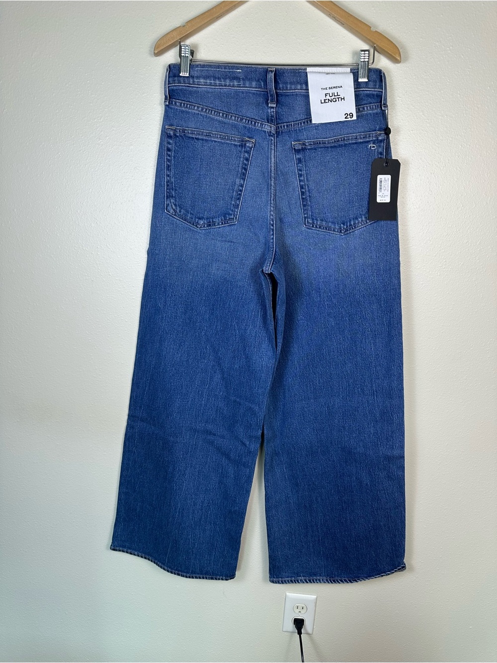 NWT RAG & BONE Women 29 Serena High Waist Wide Leg Medium Wash Denim Jeans - Picture 6 of 7